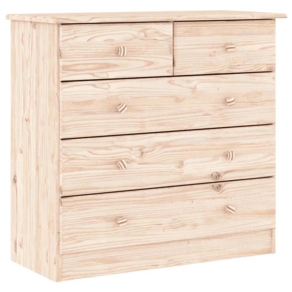 Commode Enfant 5 Tiroirs Pin Massif | Deneb