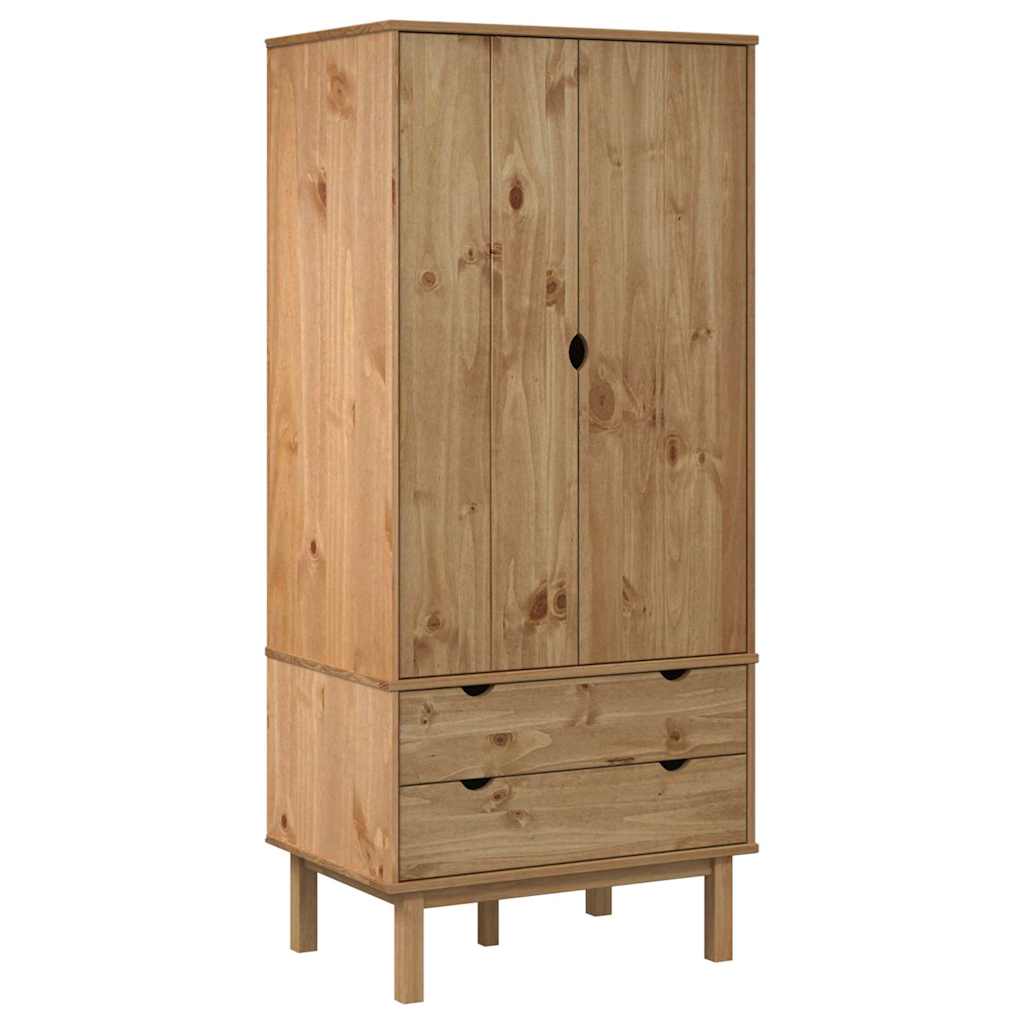 Armoire Enfant Pin Massif 2 Tiroirs | Cassiopée