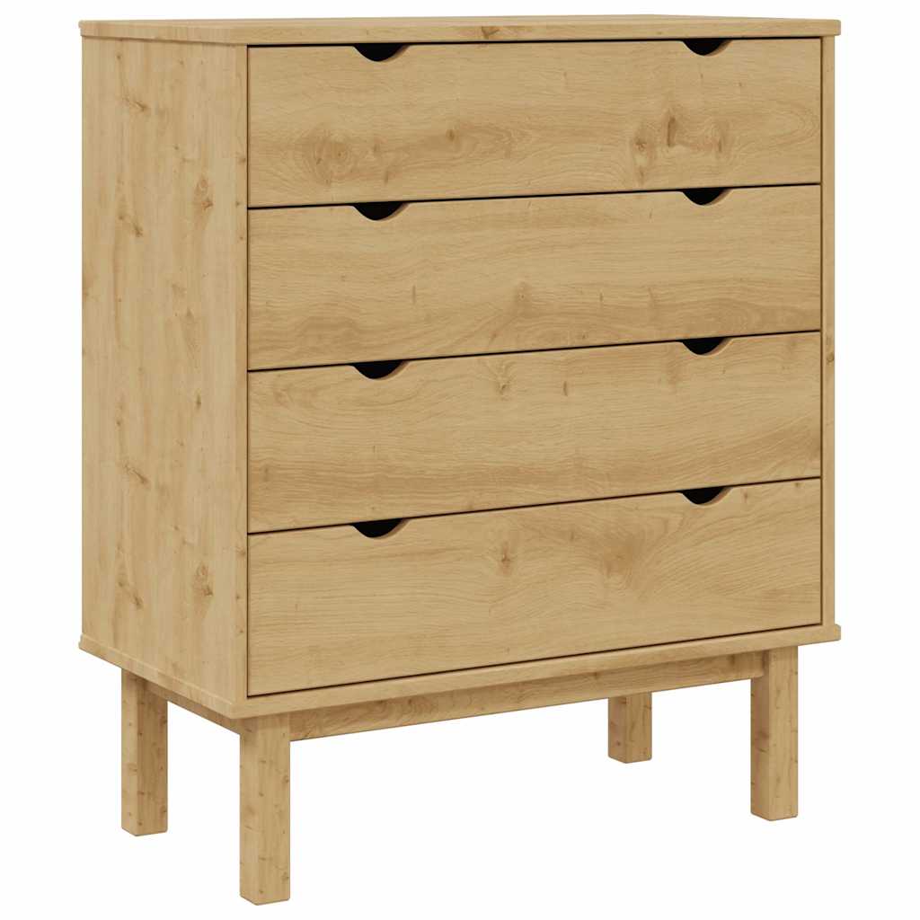 Commode Enfant 4 Tiroirs Pin Massif | Lyra