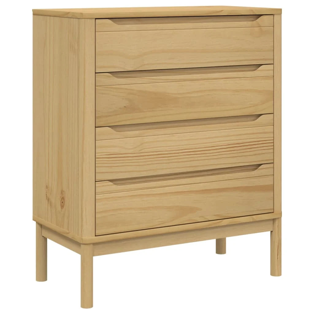 Commode Bébé 4 Tiroirs Pin Massif | Polaris