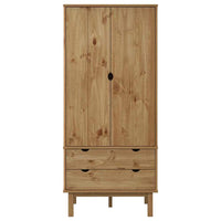 Armoire Enfant Pin Massif 2 Tiroirs | Cassiopée