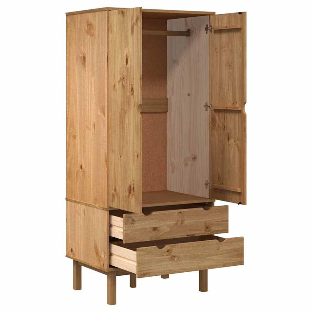 Armoire Enfant Pin Massif 2 Tiroirs | Cassiopée