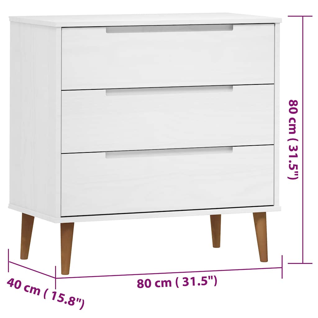 Commode Scandinave Enfant Pin Massif | Spica