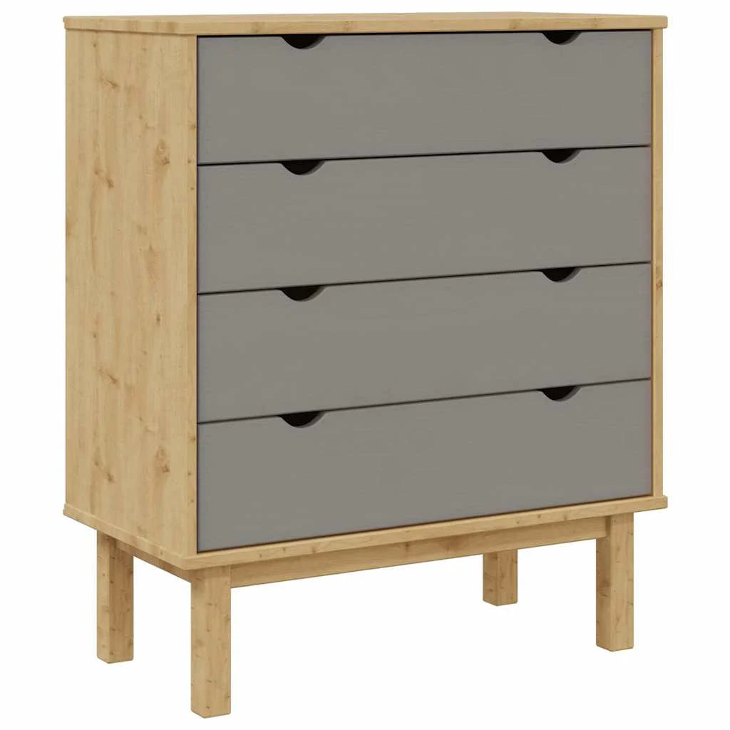 Commode Enfant 4 Tiroirs Pin Massif | Lyra