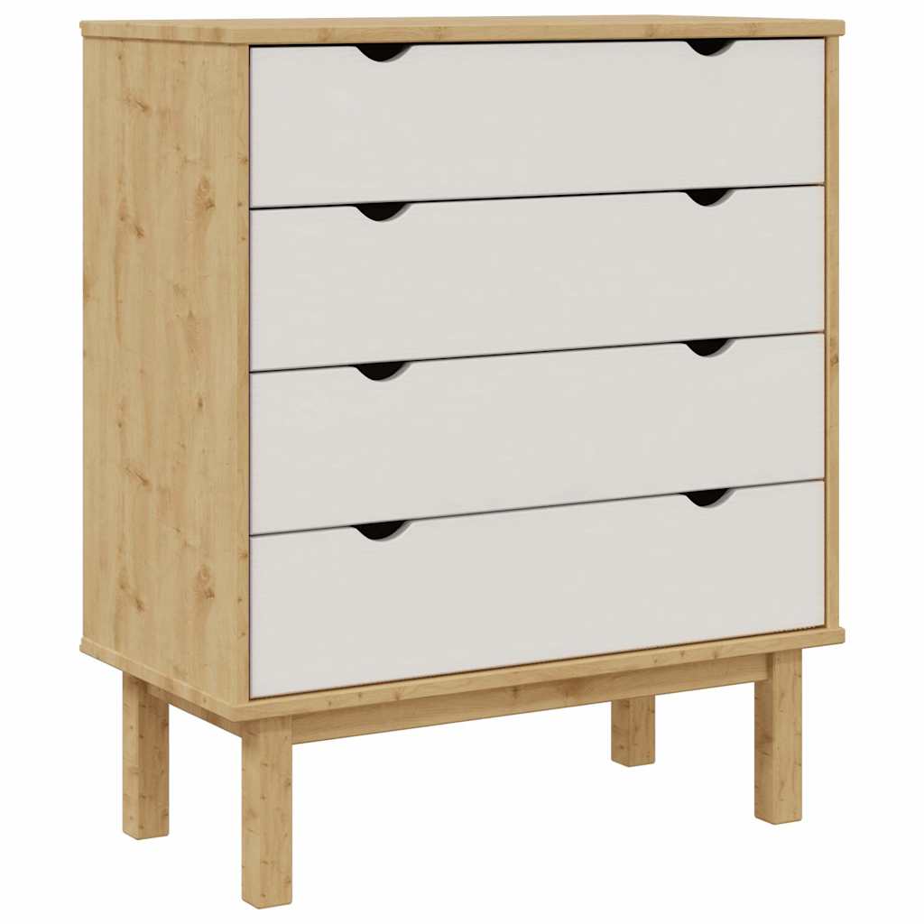 Commode Enfant 4 Tiroirs Pin Massif | Lyra