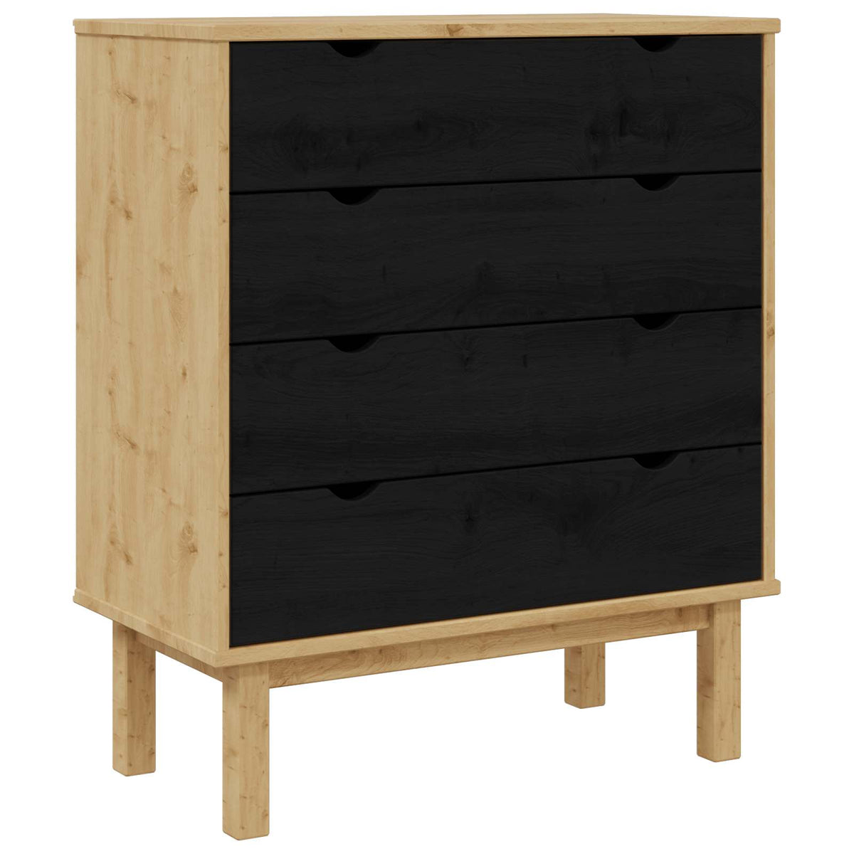 Commode Enfant 4 Tiroirs Pin Massif | Lyra
