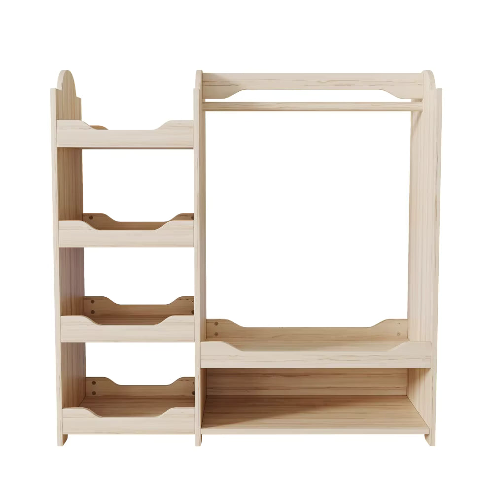 Armoire Enfant Bois 4 étagères | Atlas