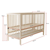 Lit Bébé à Barreaux en Bois | Mira