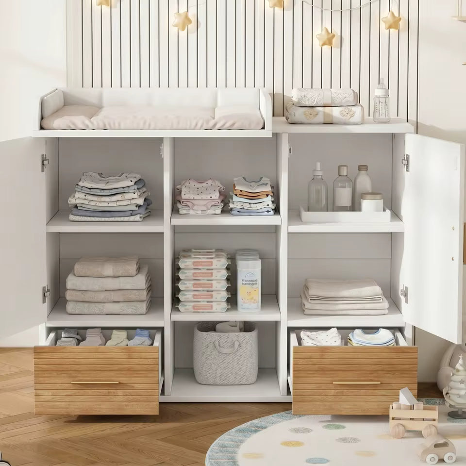Table à Langer avec Rangements | Lyra