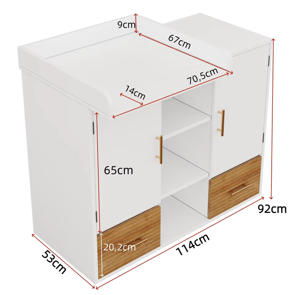 Table à Langer avec Rangements | Lyra