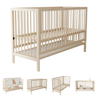 Lit Bébé à Barreaux en Bois | Mira