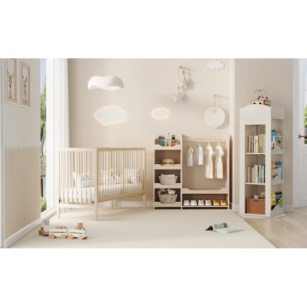 Armoire Enfant Bois 4 étagères | Atlas