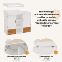 Table à Langer avec Rangements | Lyra